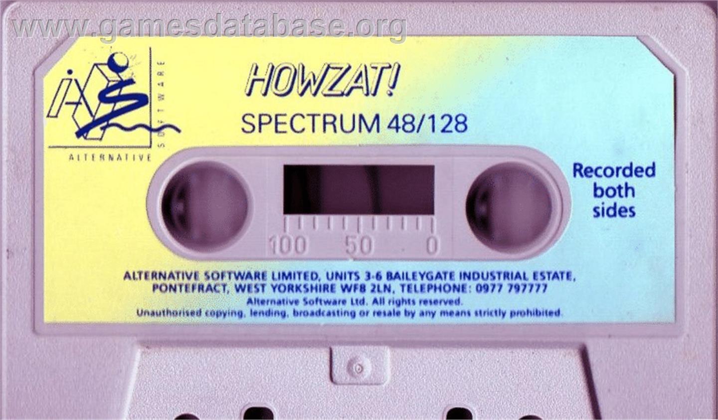 Howzat - Sinclair ZX Spectrum - Artwork - Cartridge