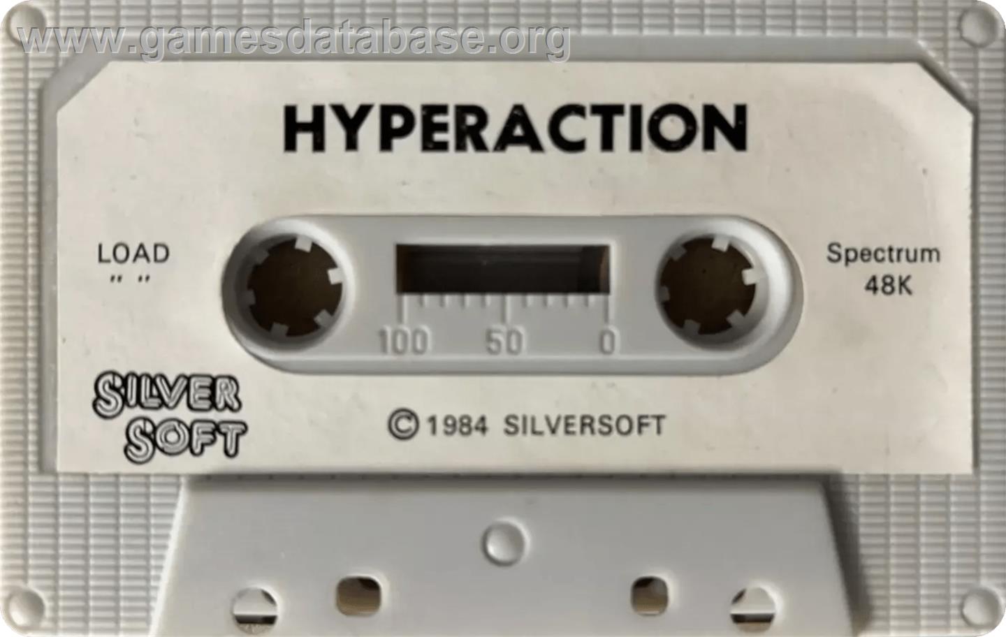 Hyperaction - Sinclair ZX Spectrum - Artwork - Cartridge