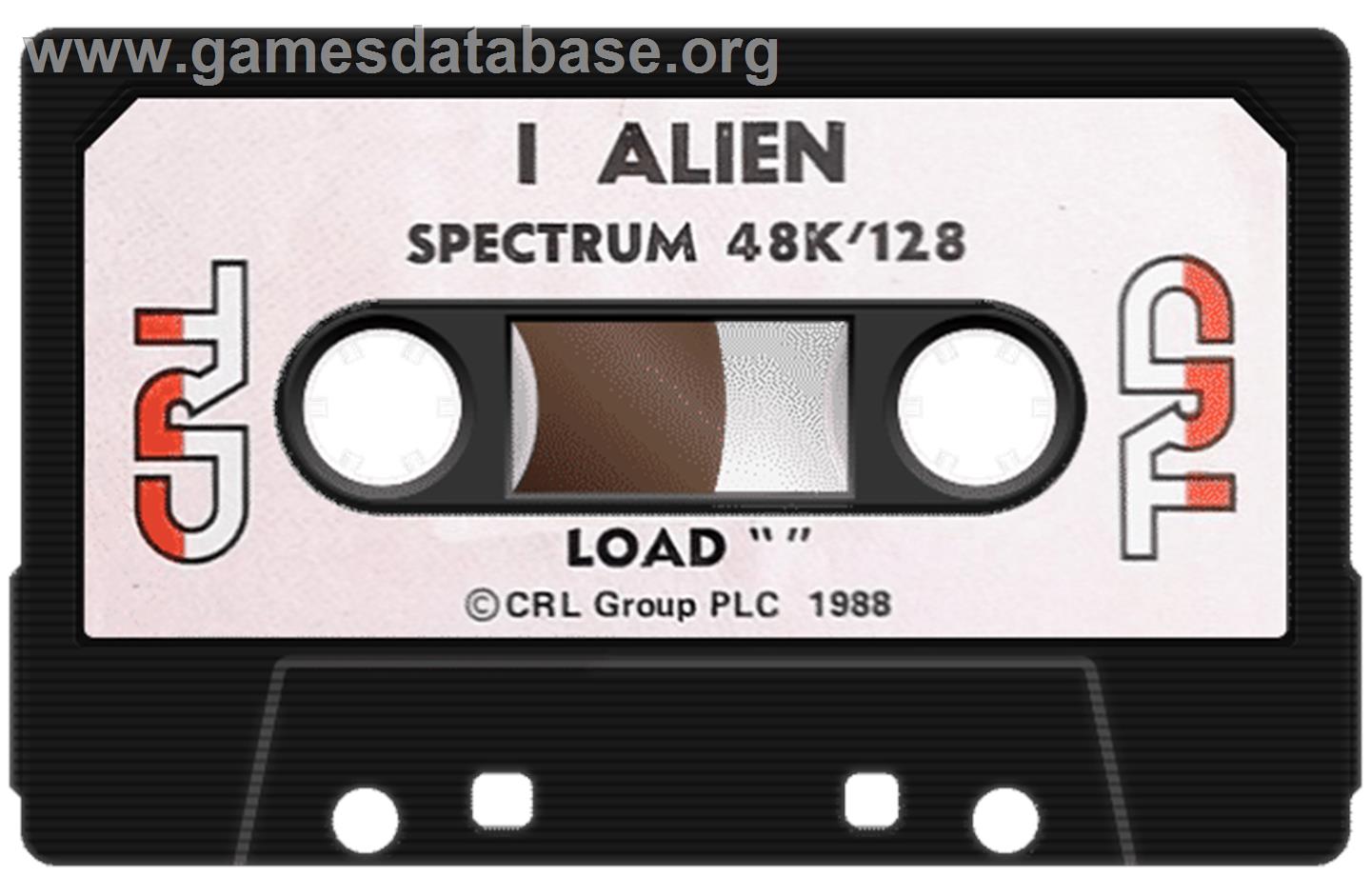 I-Alien - Sinclair ZX Spectrum - Artwork - Cartridge