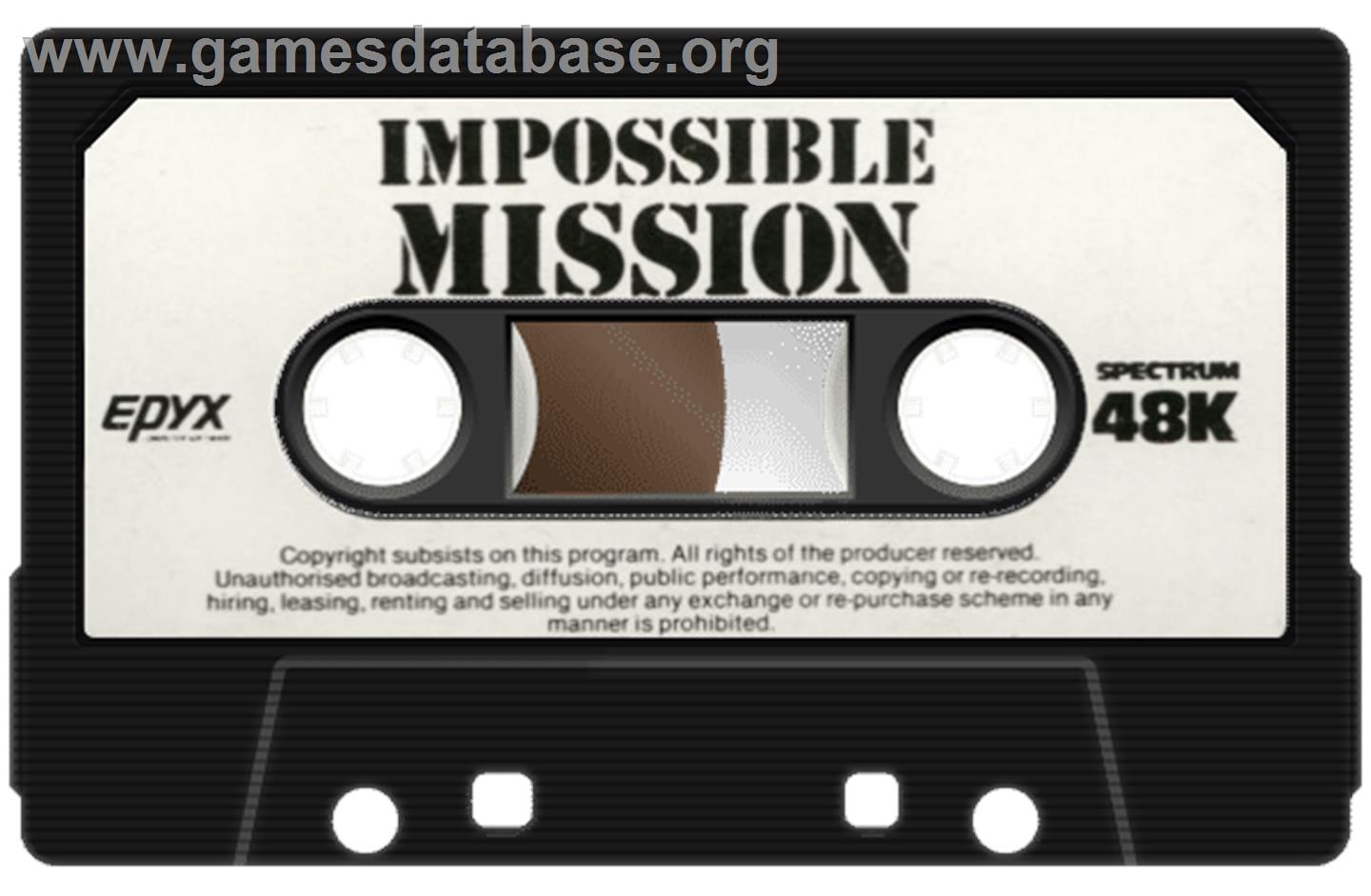 Impossible Mission - Sinclair ZX Spectrum - Artwork - Cartridge