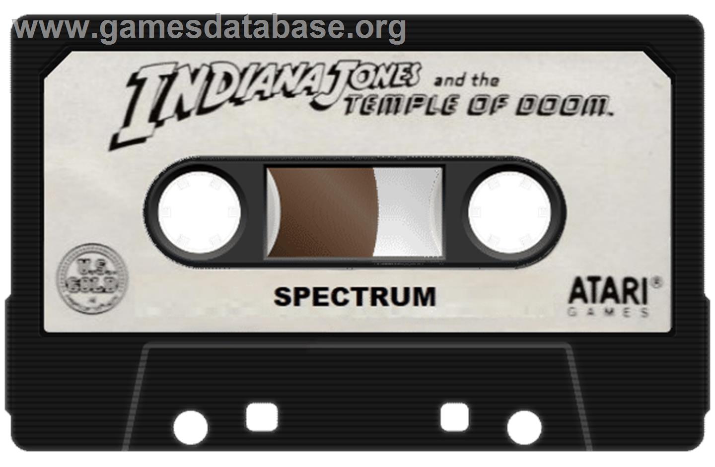 Indiana Jones and the Temple of Doom - Sinclair ZX Spectrum - Artwork - Cartridge