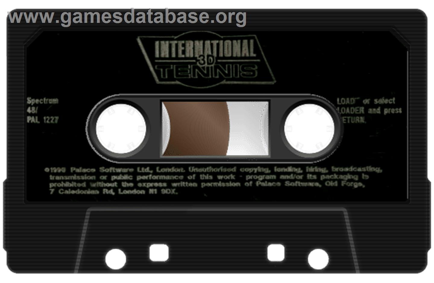International Tennis - Sinclair ZX Spectrum - Artwork - Cartridge