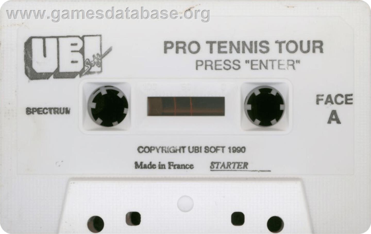Jimmy Connors Pro Tennis Tour - Sinclair ZX Spectrum - Artwork - Cartridge