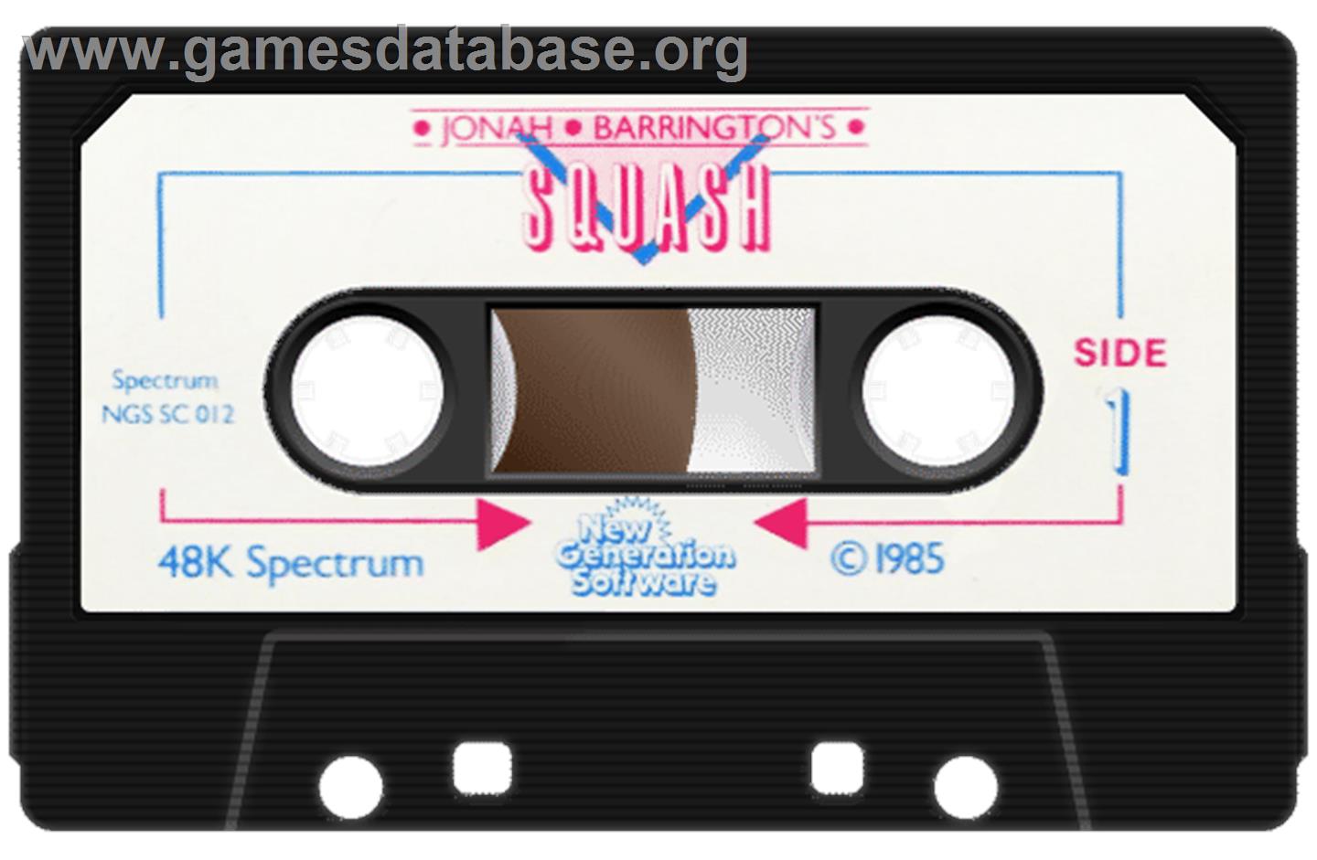 Jonah Barrington's Squash - Sinclair ZX Spectrum - Artwork - Cartridge