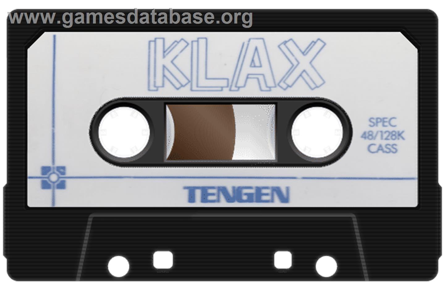 Klax - Sinclair ZX Spectrum - Artwork - Cartridge