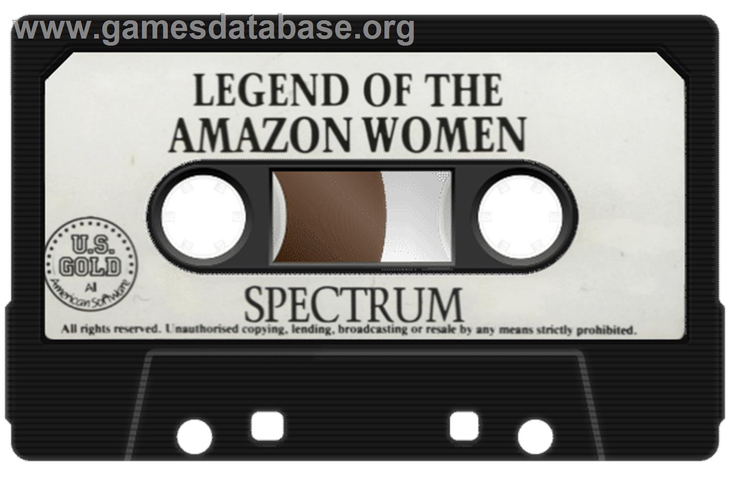 Legend Of The Amazon Women - Sinclair ZX Spectrum - Artwork - Cartridge