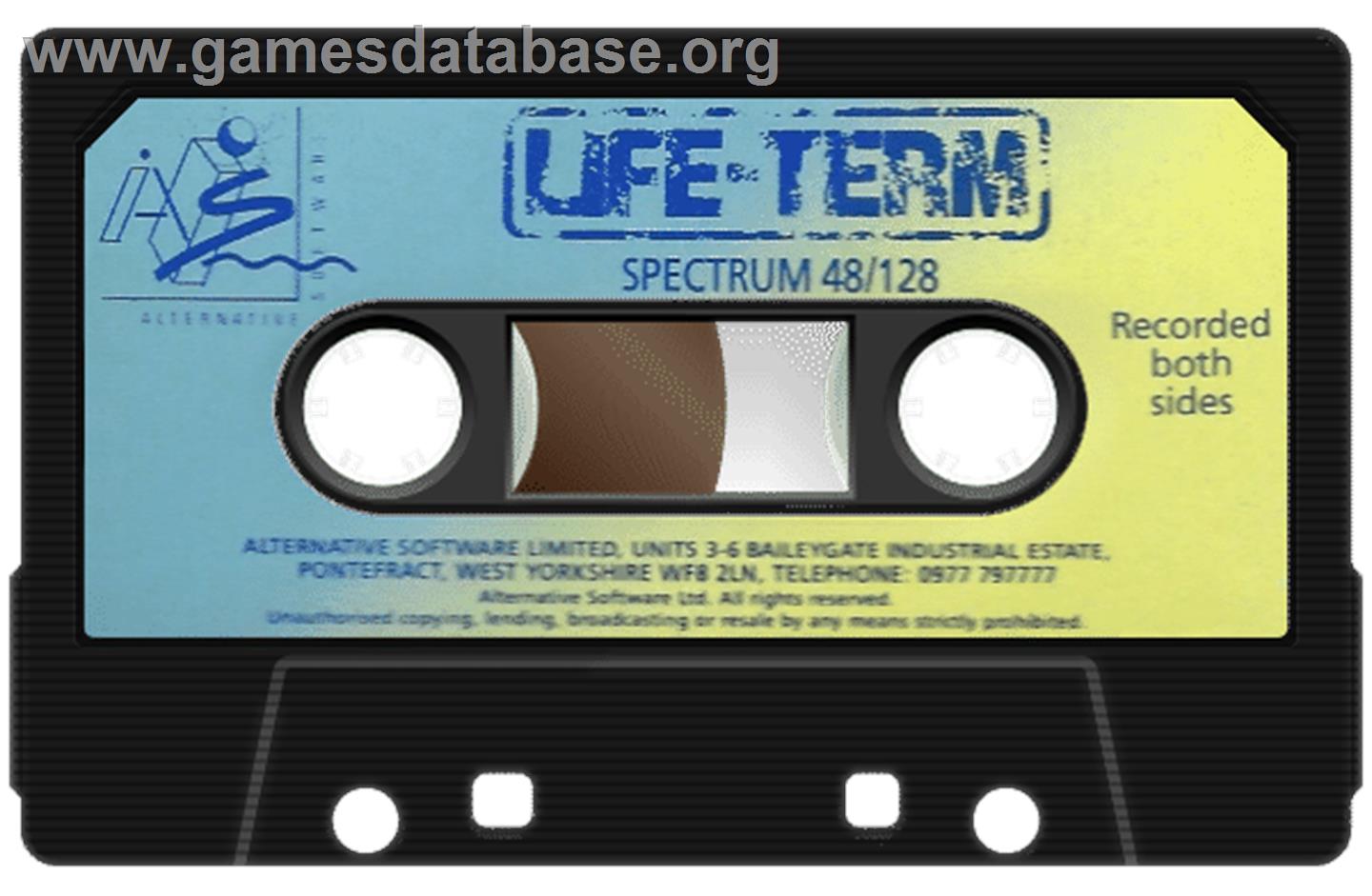 Life-term - Sinclair ZX Spectrum - Artwork - Cartridge