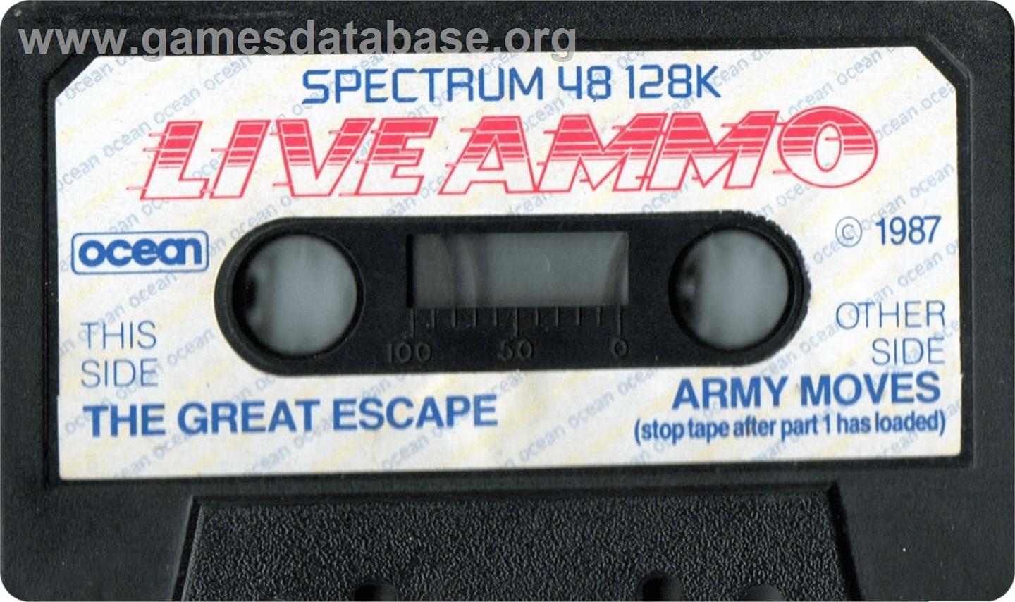 Live Ammo - Sinclair ZX Spectrum - Artwork - Cartridge