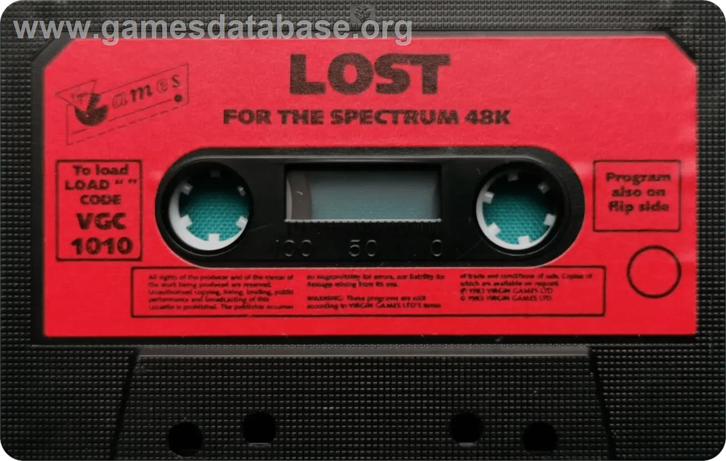 Lost - Sinclair ZX Spectrum - Artwork - Cartridge