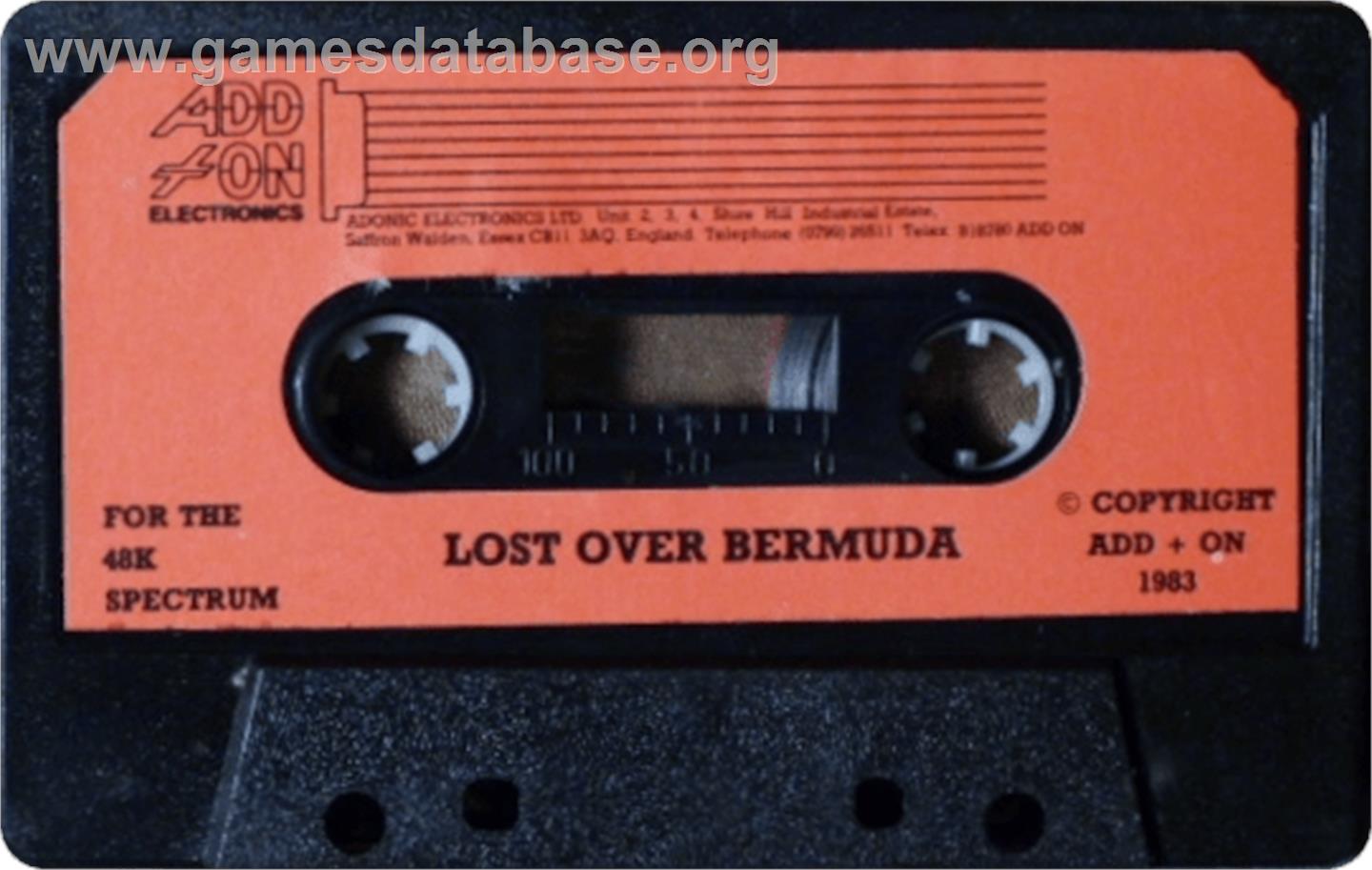 Lost Over Bermuda - Sinclair ZX Spectrum - Artwork - Cartridge