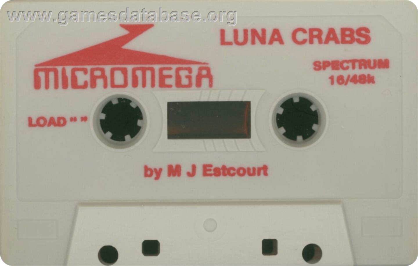Luna Crabs - Sinclair ZX Spectrum - Artwork - Cartridge