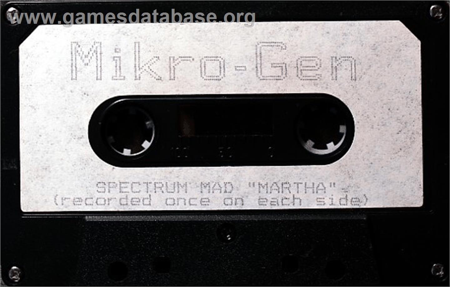 Mad Martha - Sinclair ZX Spectrum - Artwork - Cartridge