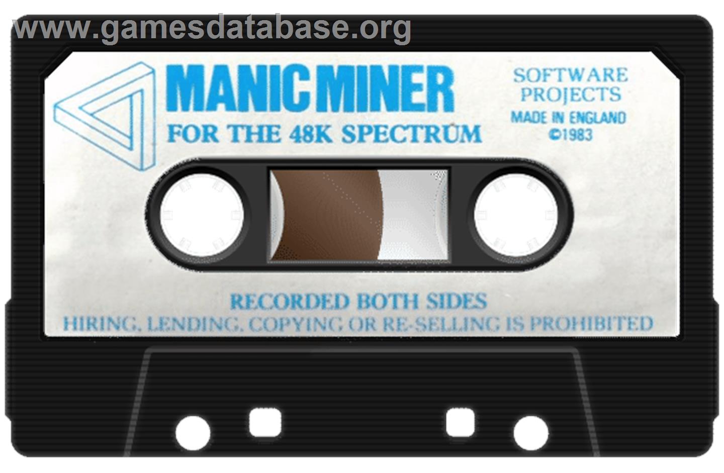 Manic Miner - Sinclair ZX Spectrum - Artwork - Cartridge
