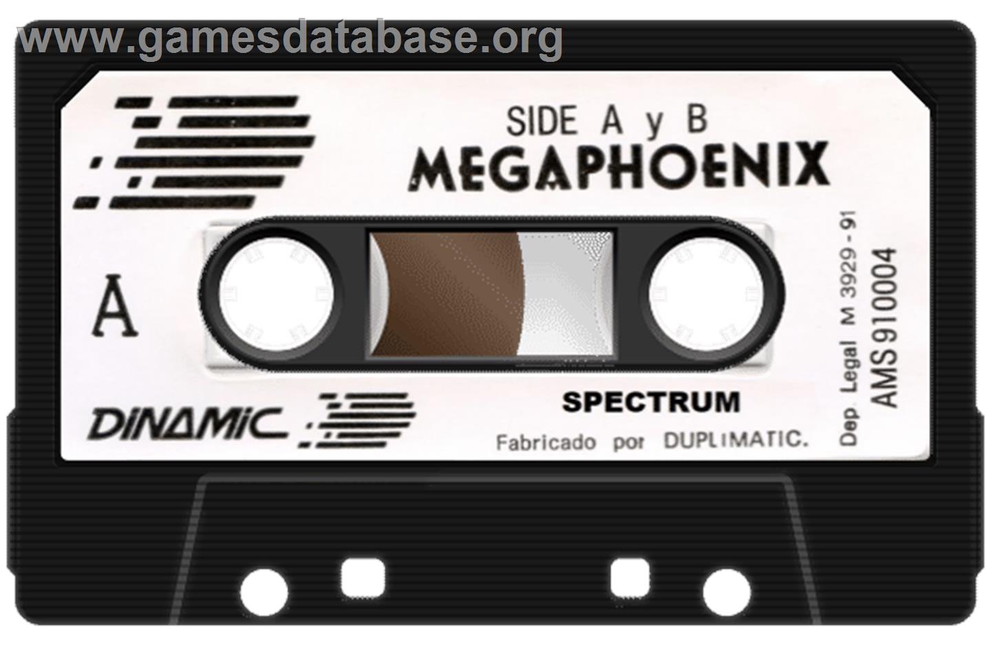 Mega Phoenix - Sinclair ZX Spectrum - Artwork - Cartridge