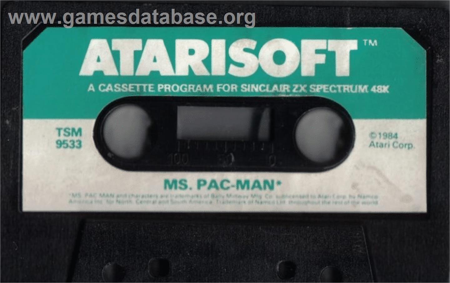 Ms. Pac-man - Sinclair ZX Spectrum - Artwork - Cartridge