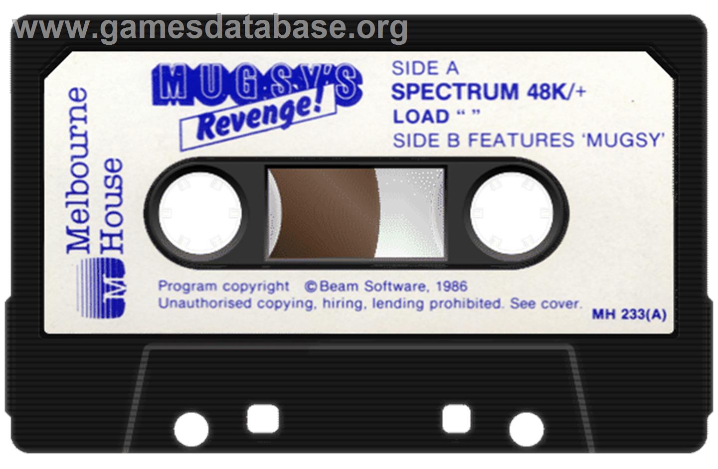 Mugsy's Revenge - Sinclair ZX Spectrum - Artwork - Cartridge