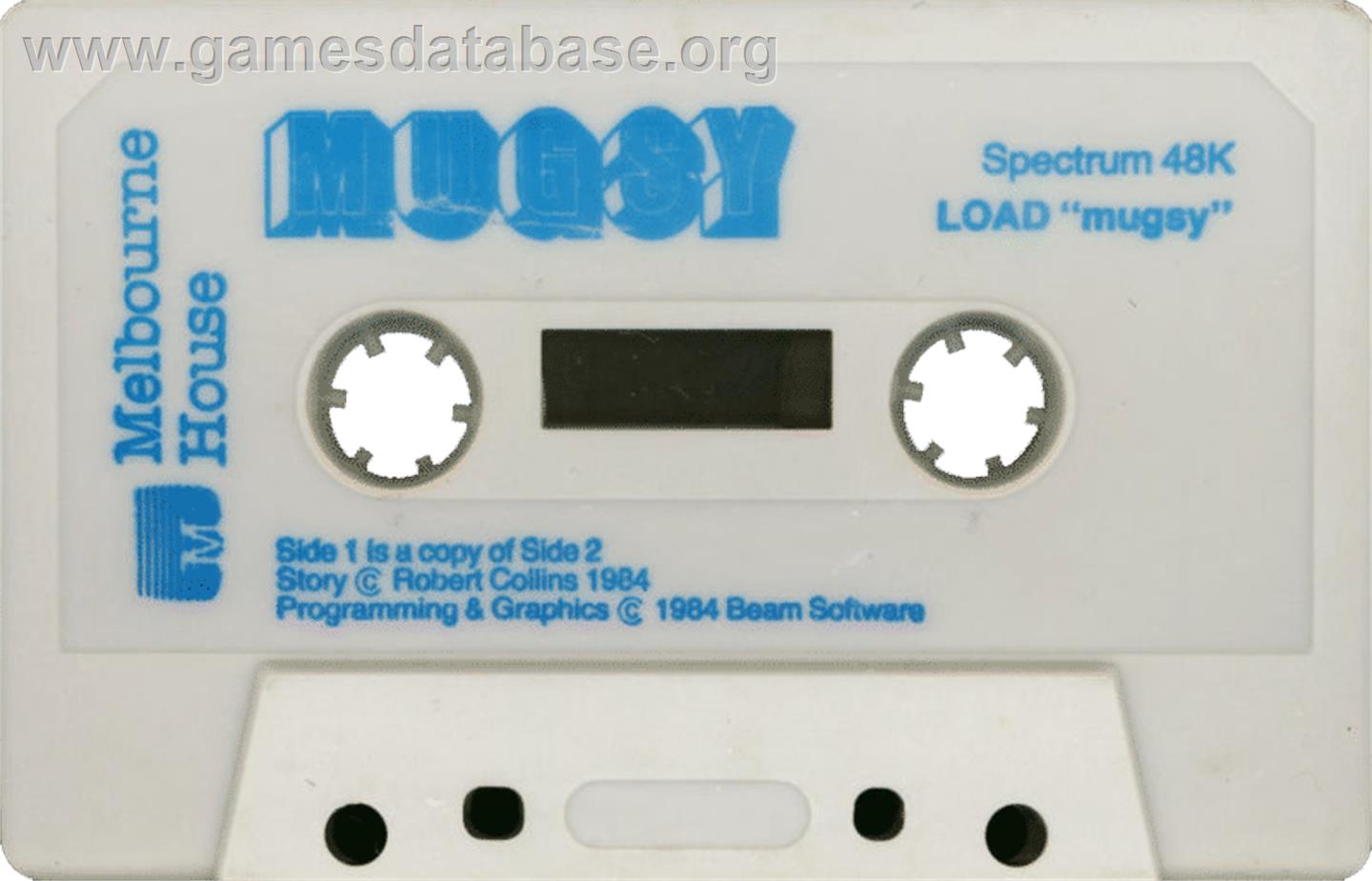 Mugsy - Sinclair ZX Spectrum - Artwork - Cartridge