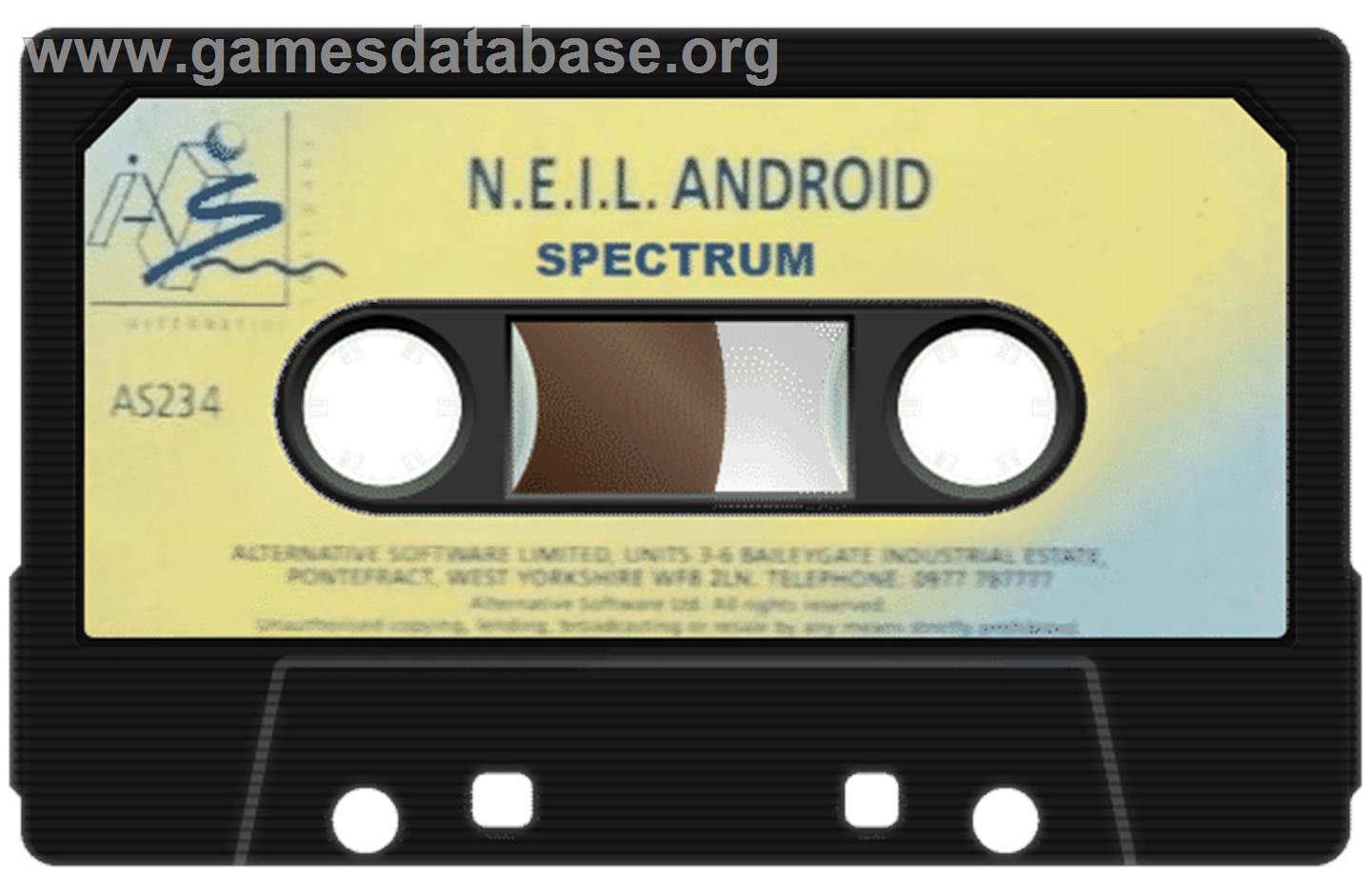NEIL Android - Sinclair ZX Spectrum - Artwork - Cartridge