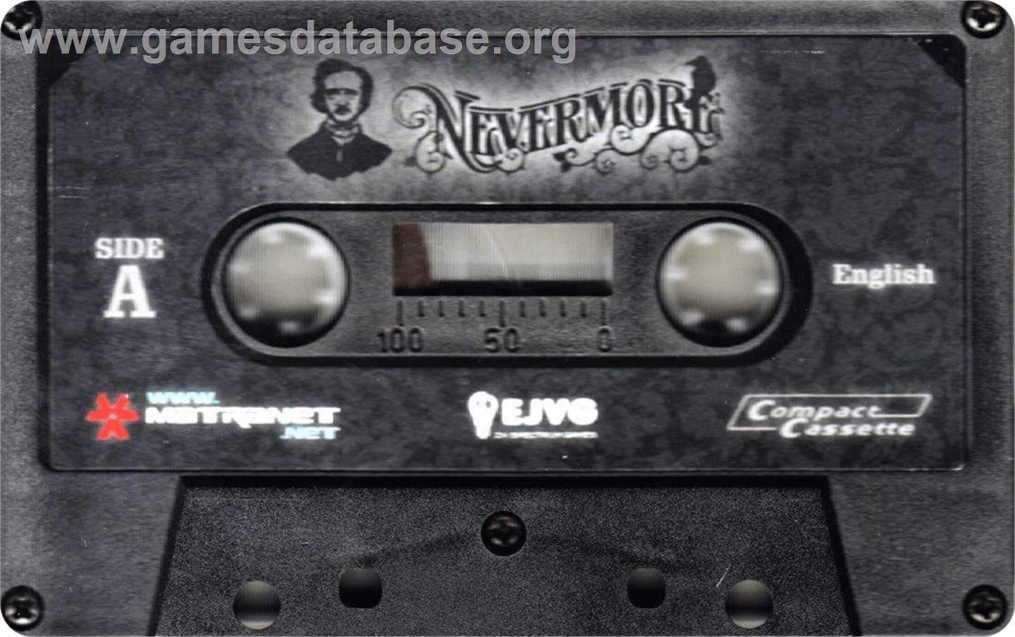 Nevermore - Sinclair ZX Spectrum - Artwork - Cartridge