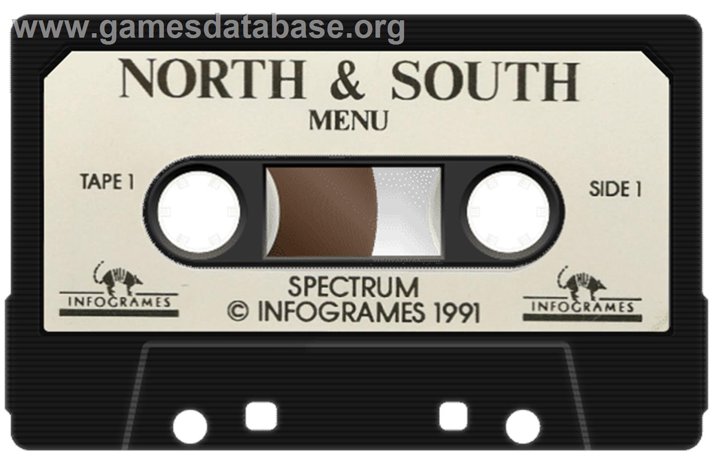 North & South - Sinclair ZX Spectrum - Artwork - Cartridge