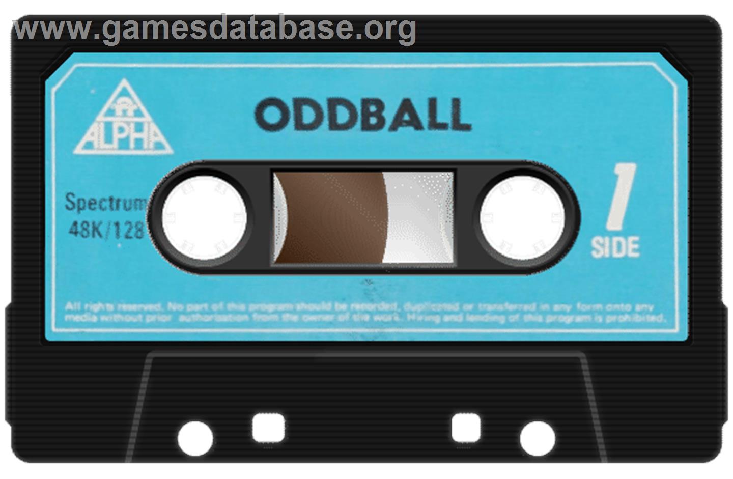 Odd Ball - Sinclair ZX Spectrum - Artwork - Cartridge