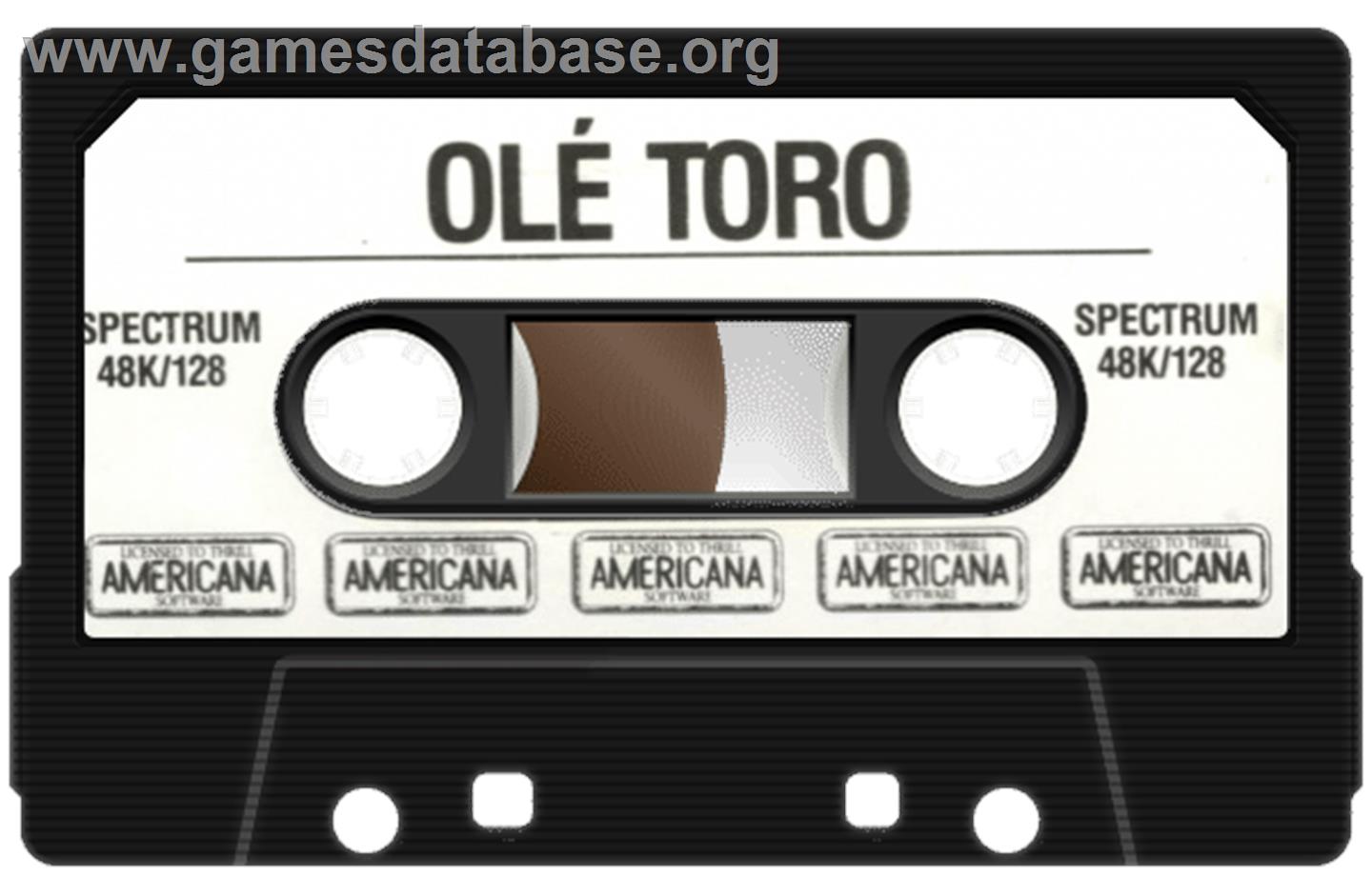 Olé, Toro - Sinclair ZX Spectrum - Artwork - Cartridge