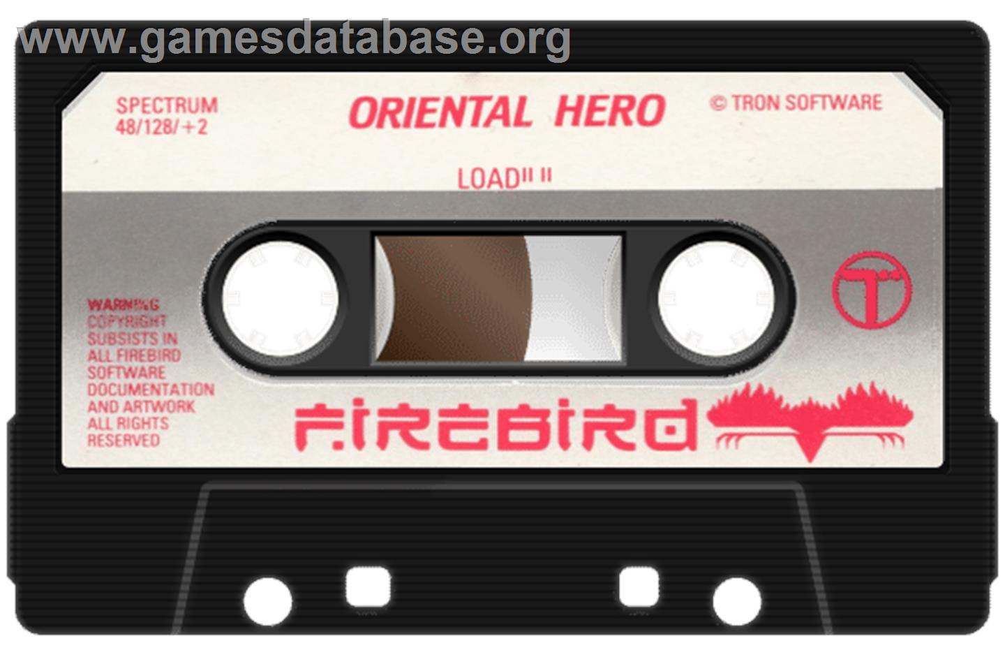 Oriental Hero - Sinclair ZX Spectrum - Artwork - Cartridge