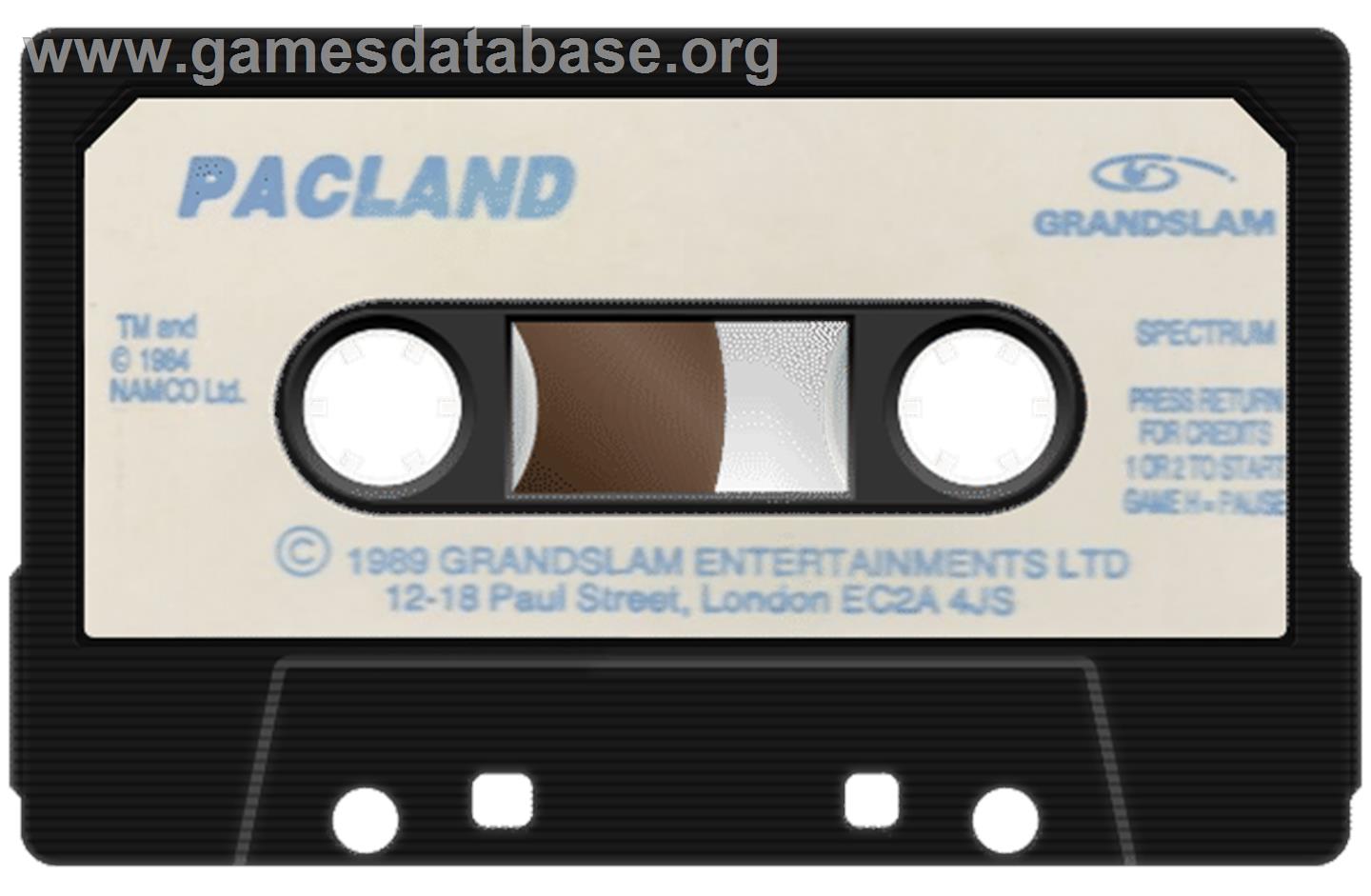 Pac-Land - Sinclair ZX Spectrum - Artwork - Cartridge