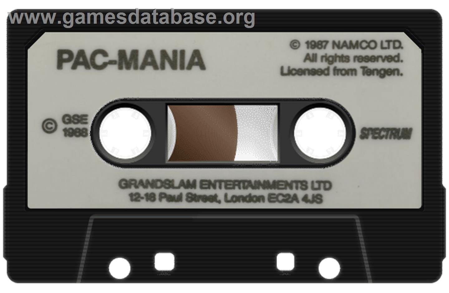 Pacmania - Sinclair ZX Spectrum - Artwork - Cartridge