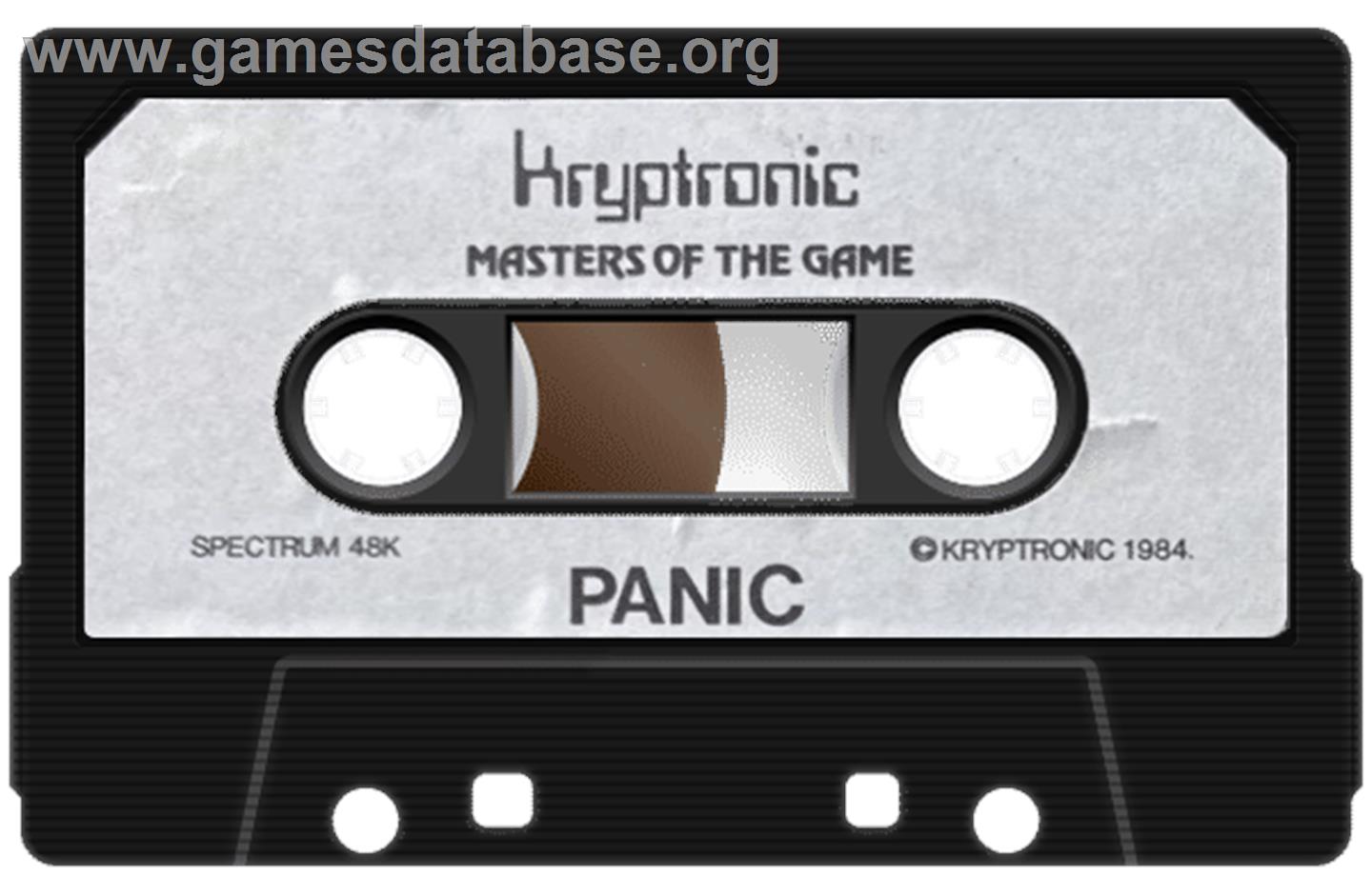 Panic - Sinclair ZX Spectrum - Artwork - Cartridge