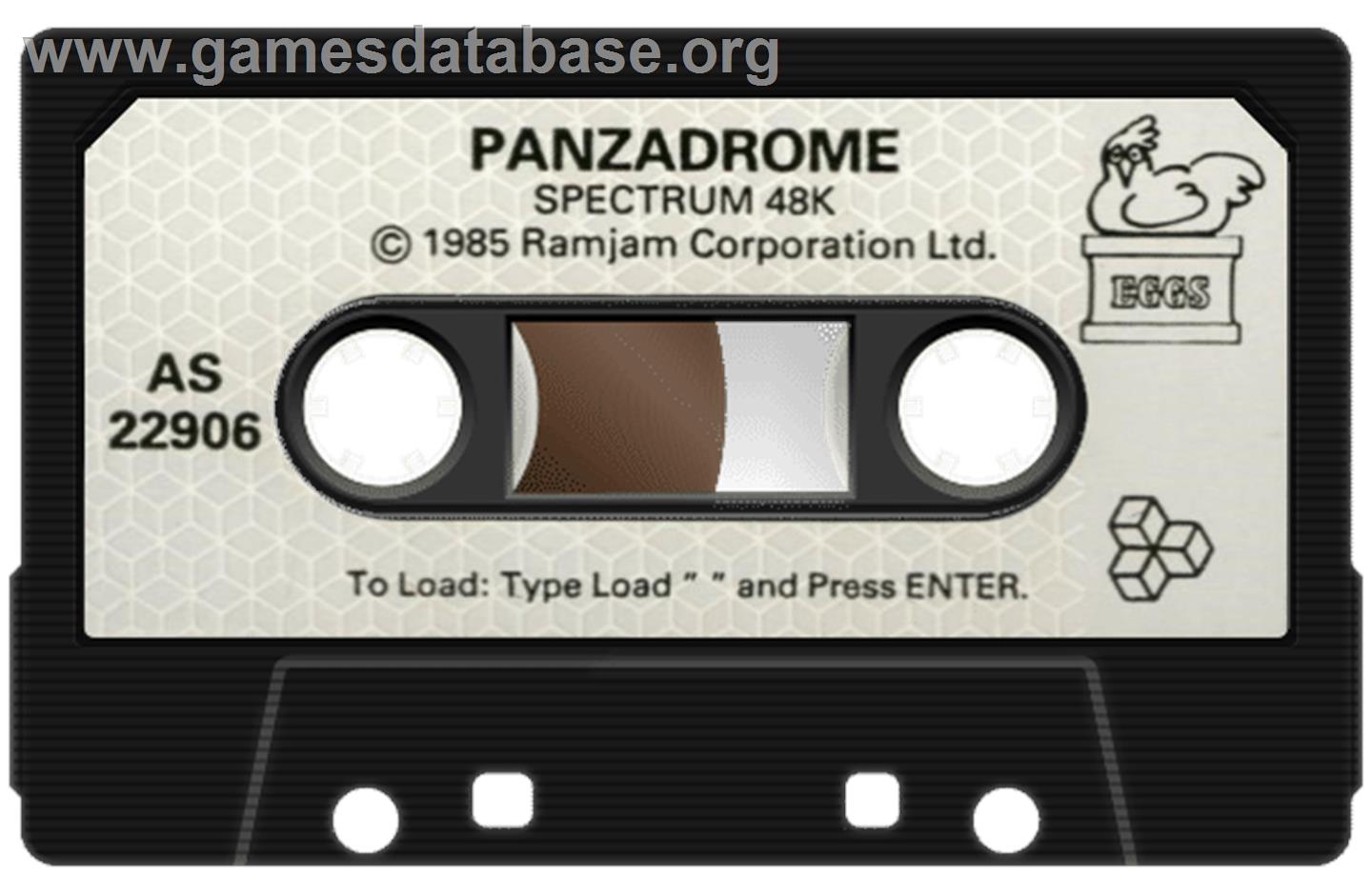 Panzadrome - Sinclair ZX Spectrum - Artwork - Cartridge