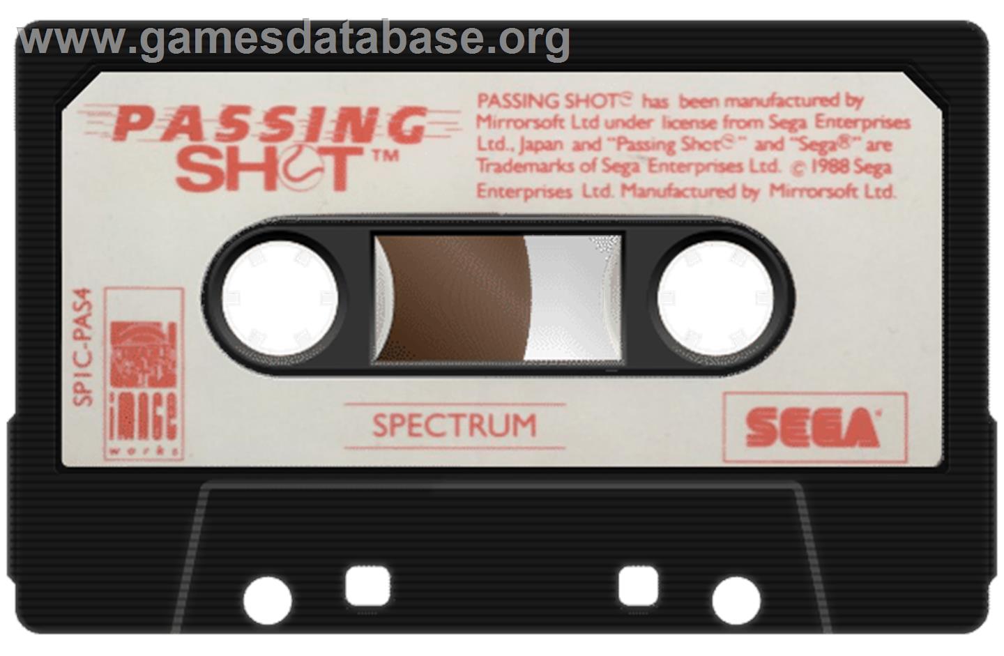 Passing Shot - Sinclair ZX Spectrum - Artwork - Cartridge