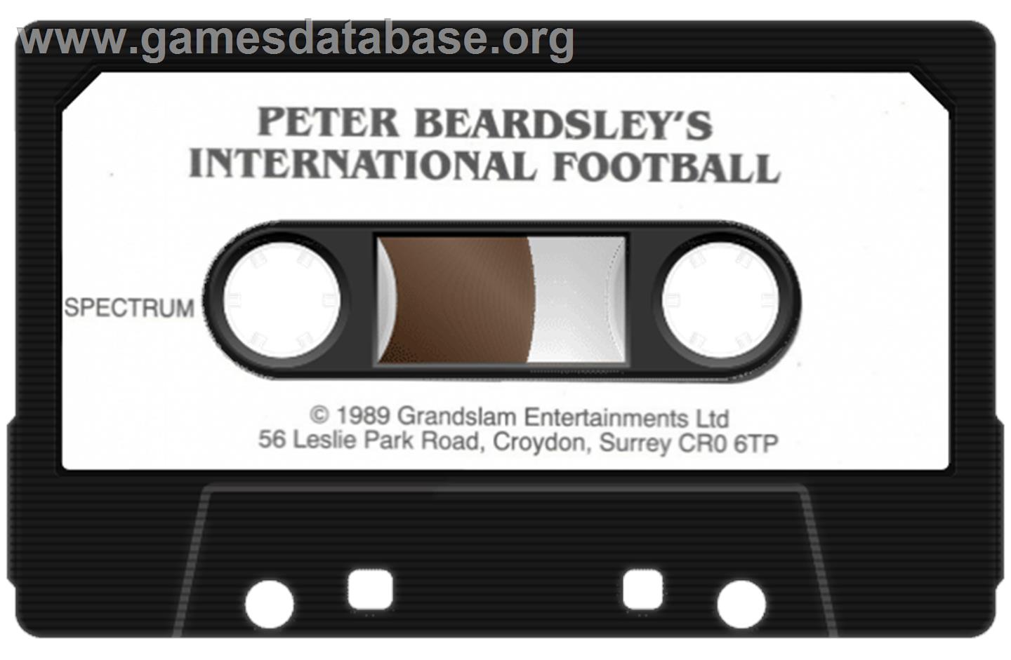 Peter Beardsley's International Football - Sinclair ZX Spectrum - Artwork - Cartridge