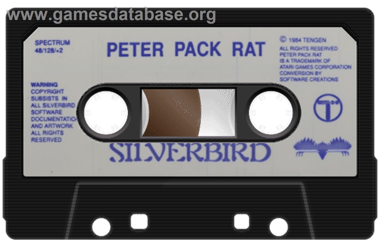 Peter Pack Rat - Sinclair ZX Spectrum - Artwork - Cartridge