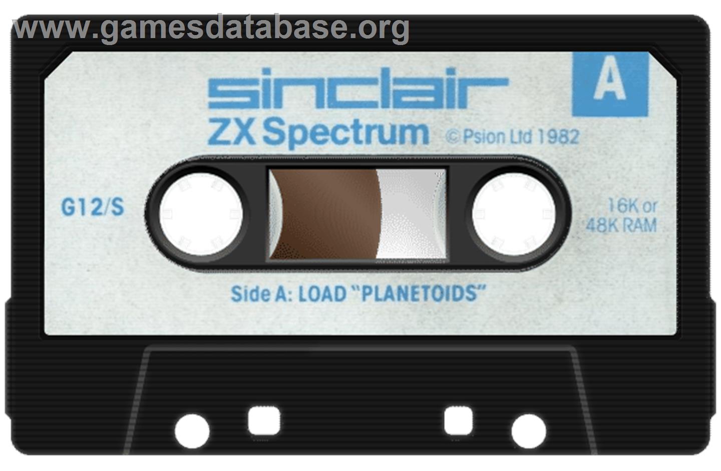 Planetoids - Sinclair ZX Spectrum - Artwork - Cartridge