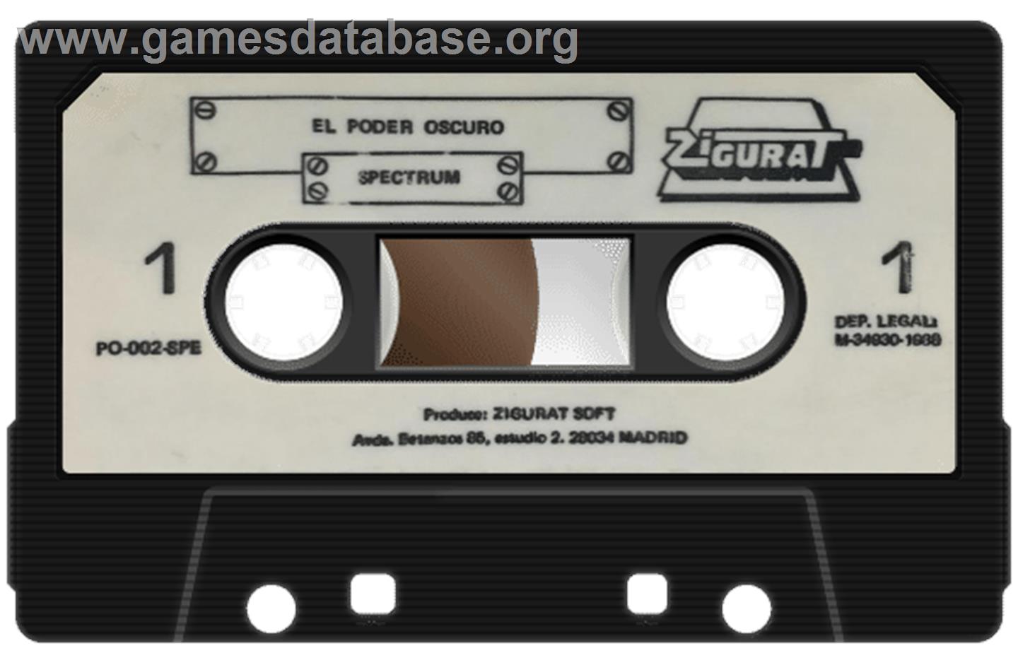 Poder Oscuro, El - Sinclair ZX Spectrum - Artwork - Cartridge