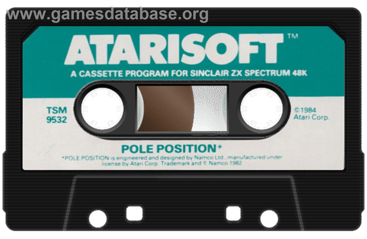 Pole Position - Sinclair ZX Spectrum - Artwork - Cartridge