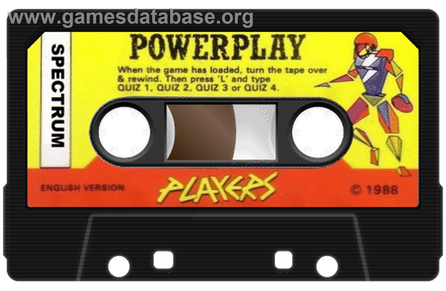 Powerplay: The Game of the Gods - Sinclair ZX Spectrum - Artwork - Cartridge