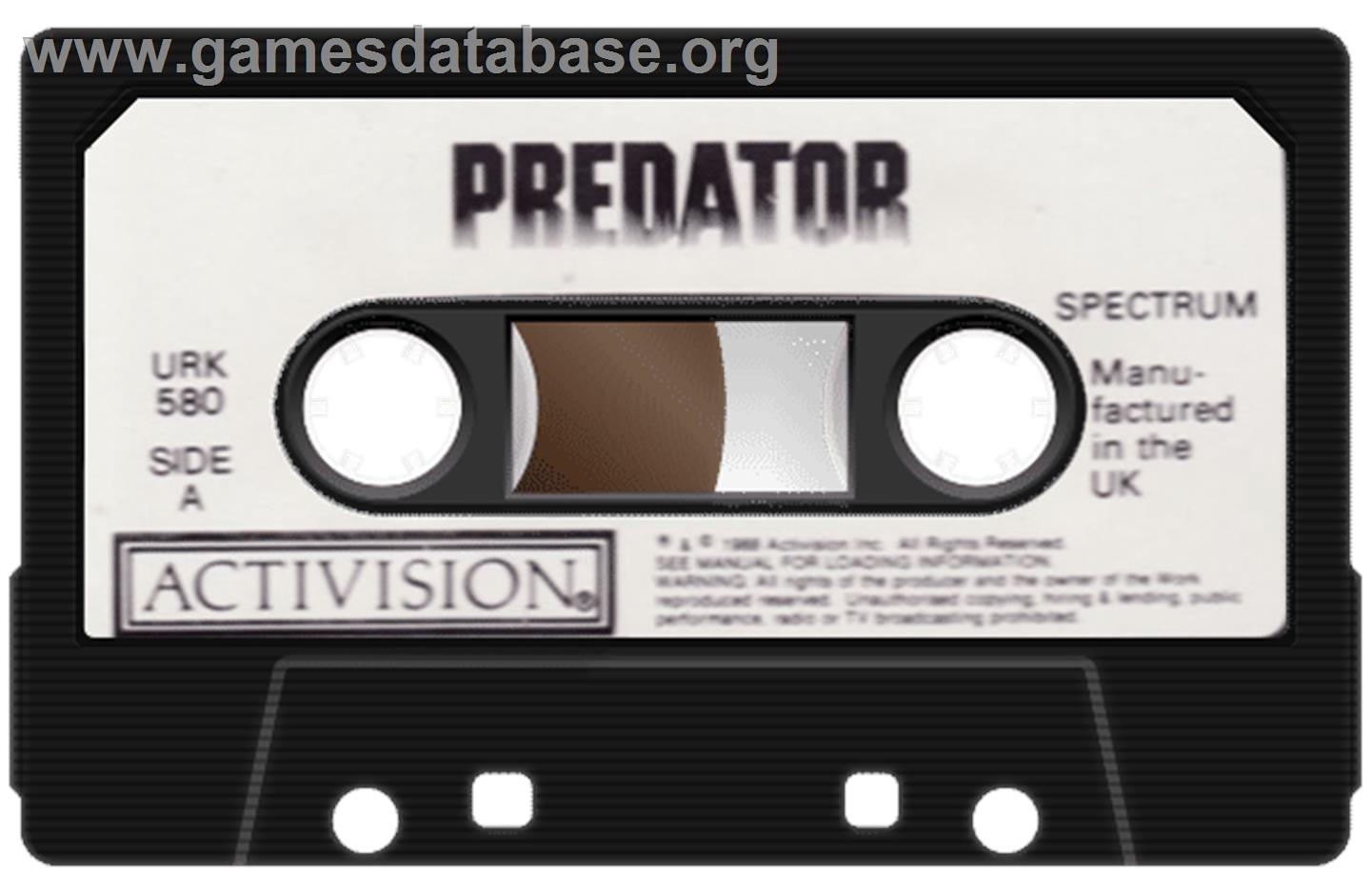 Predator - Sinclair ZX Spectrum - Artwork - Cartridge