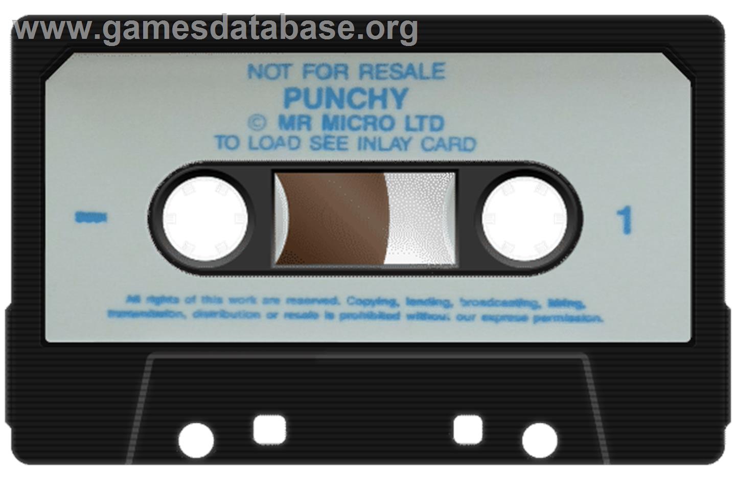 Punchy - Sinclair ZX Spectrum - Artwork - Cartridge