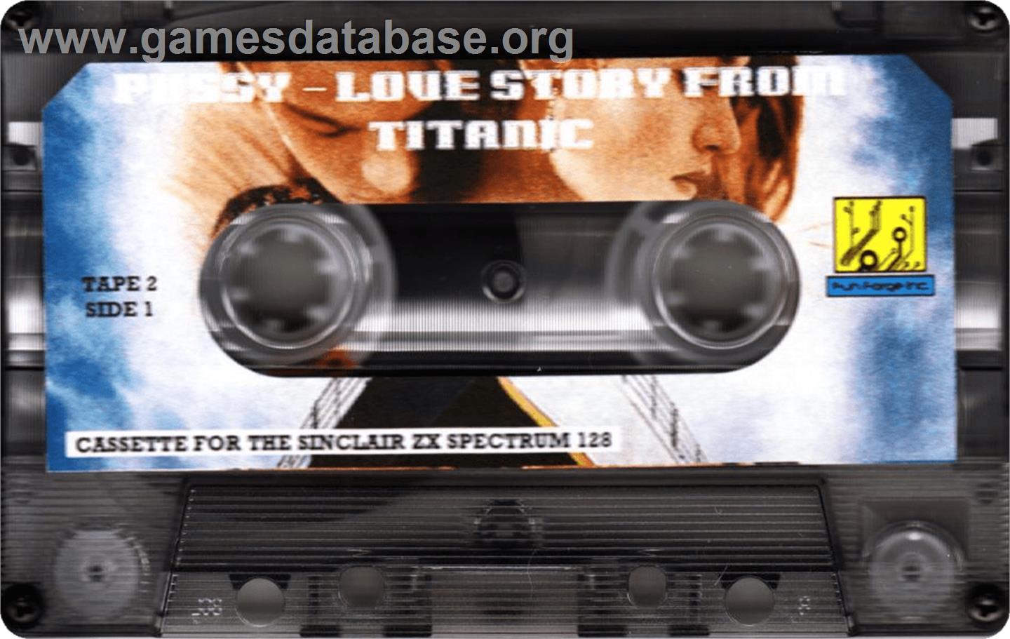Pussy - Love Story From Titanic - Sinclair ZX Spectrum - Artwork - Cartridge