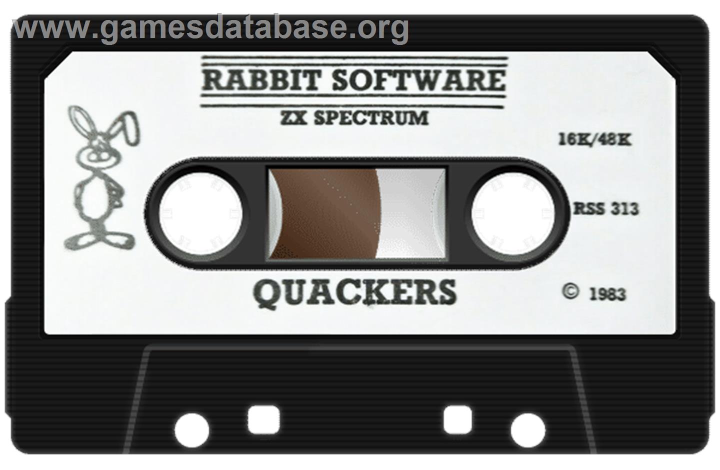 Quackers - Sinclair ZX Spectrum - Artwork - Cartridge