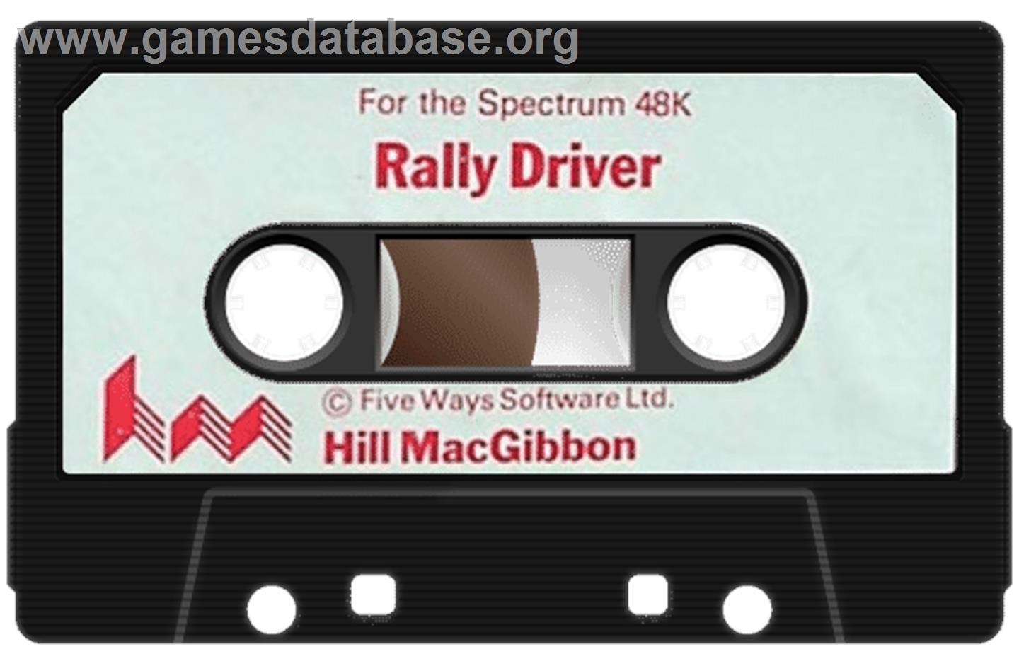 Rally Driver - Sinclair ZX Spectrum - Artwork - Cartridge