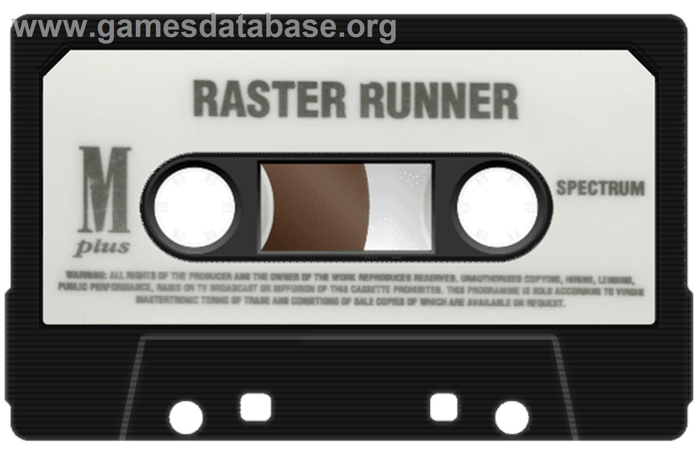 Raster Runner - Sinclair ZX Spectrum - Artwork - Cartridge