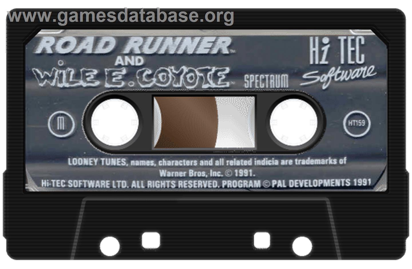 Road Runner And Wile E. Coyote - Sinclair ZX Spectrum - Artwork - Cartridge