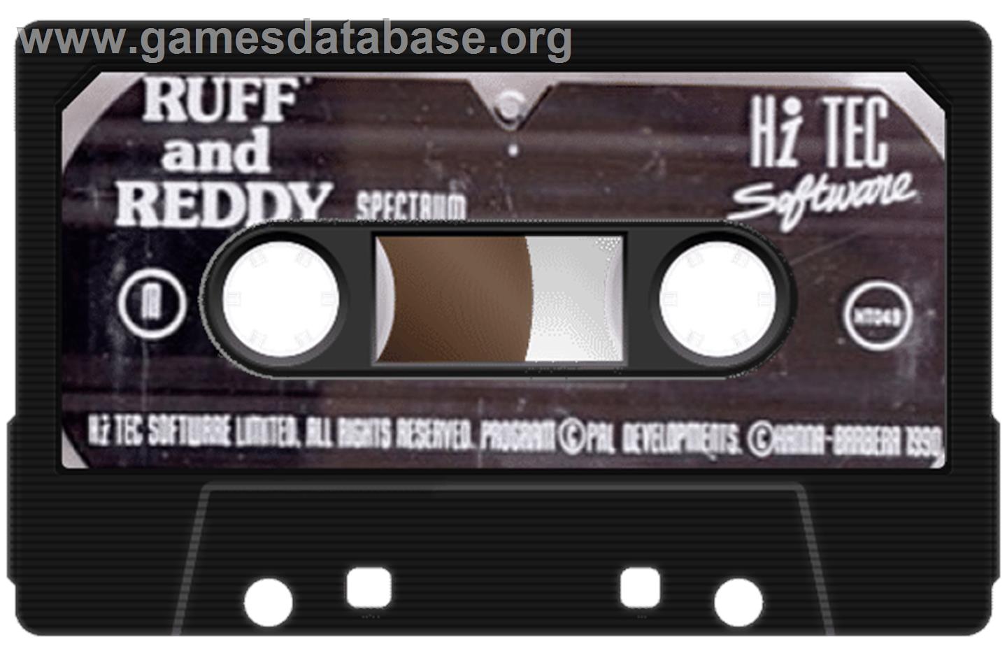 Ruff And Reddy In The Space Adventure - Sinclair ZX Spectrum - Artwork - Cartridge