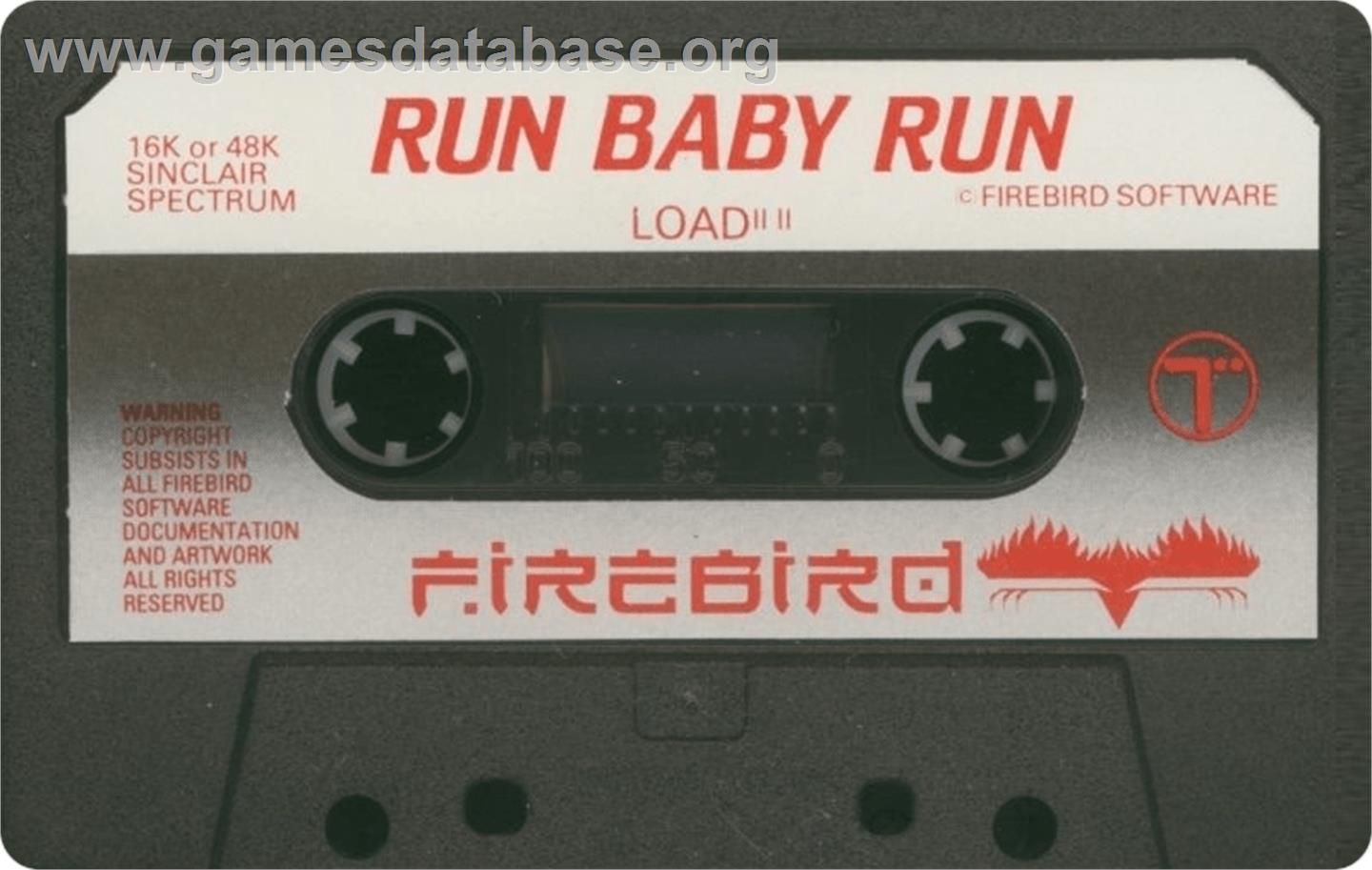 Run Baby Run - Sinclair ZX Spectrum - Artwork - Cartridge