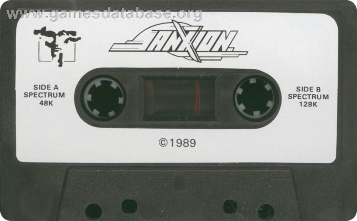Sanxion - Sinclair ZX Spectrum - Artwork - Cartridge