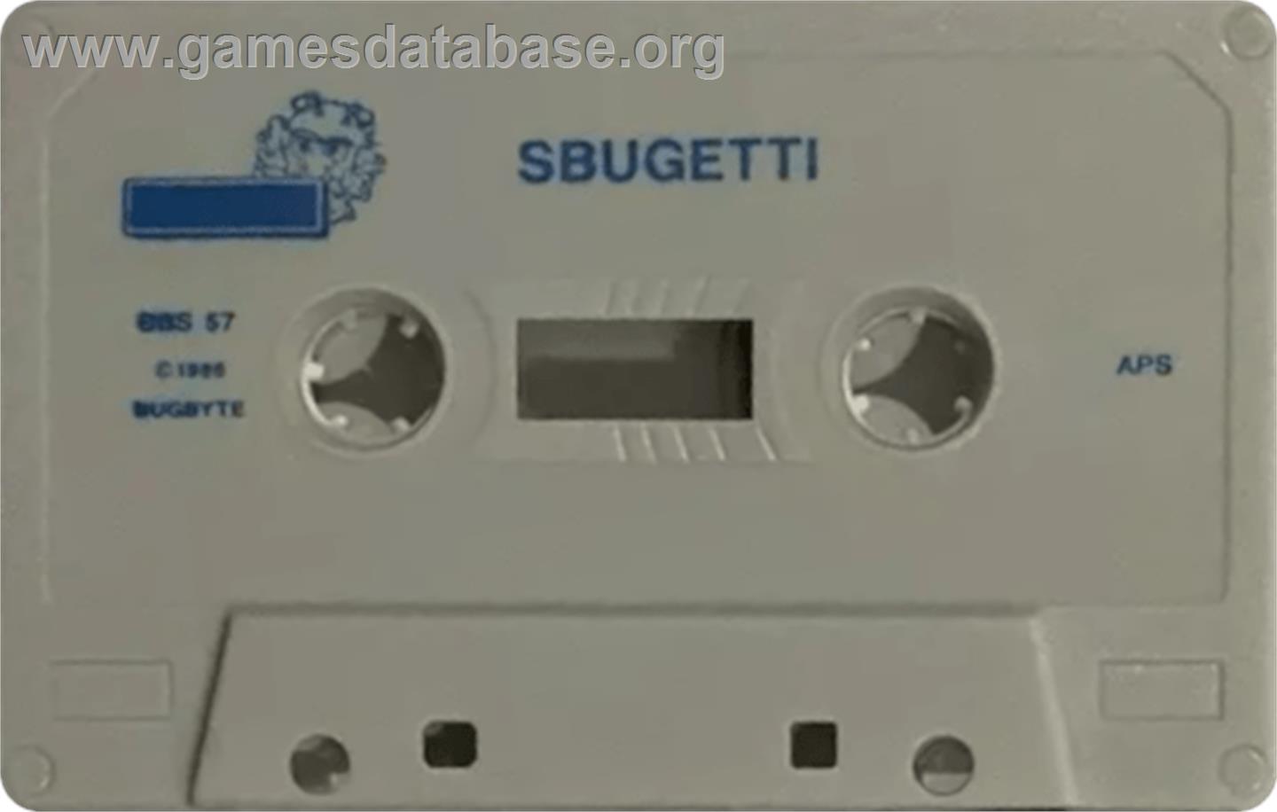 Sbugetti Junction - Sinclair ZX Spectrum - Artwork - Cartridge