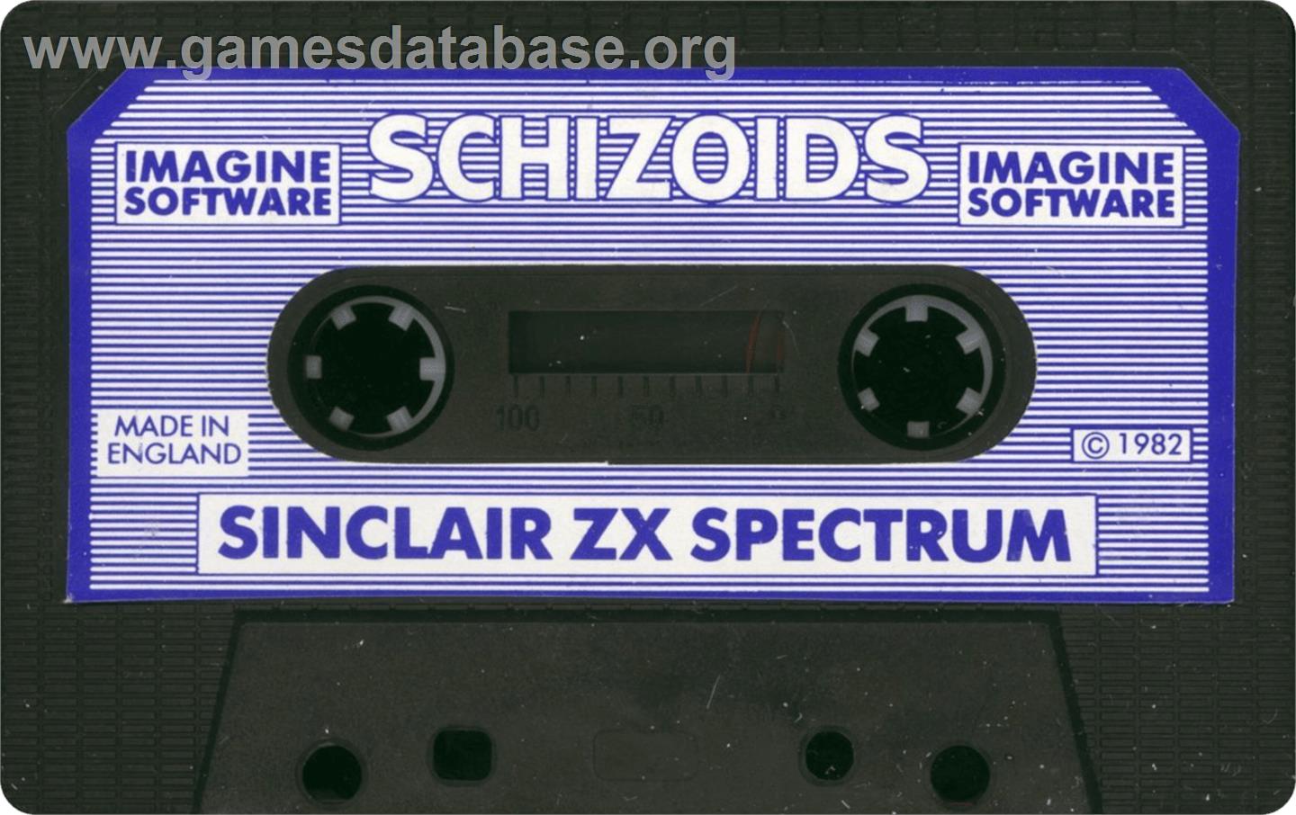 Schizoids - Sinclair ZX Spectrum - Artwork - Cartridge